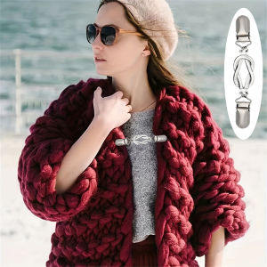 [fenggongshuode] 3 pcs Áo Len clip cinch Clip cổ điển ăn mặc Clip trở lại cinch khăn choàng Cardigan cổ áo clip để thắt chặt ăn mặc quần eo thắt chặt