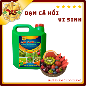 ĐẠM CÁ HỒI Vi Sinh - can 10 lít - Phân bón lá chất lượng