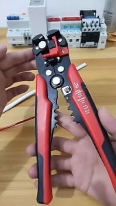 Kìm tuốt dây cắt dây điện bấm đầu cos đa năng 3 trong 1 thi công công trình công nghiệp
