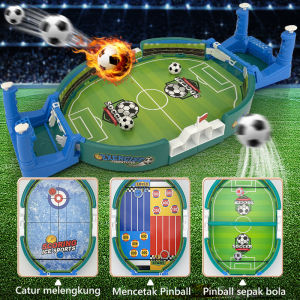 Mainan foosball mainan permainan lapangan sepak bola dua sisi mainan interaktif orang tua-anak permainan papan pesta