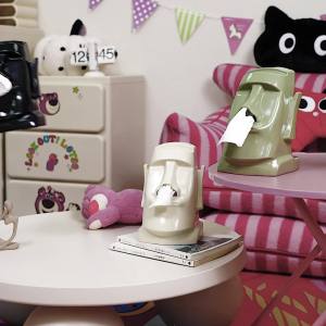 Stone Statue Tissue Living Room Light Luxury Quirky High-end Creative Coffee Table Desktop Ornament Storage Earphone