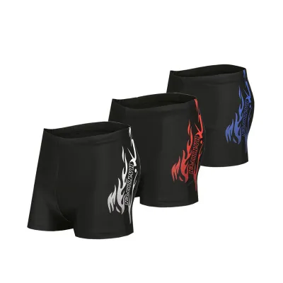 HANZIFEN Men Swimming Pants Swimming Trunk Breathable Quick Dry Adult Swimwear Surfboard Beach Shorts With Mesh Lining Outdoor Sports Diving - 7344