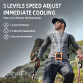Orashare K50 10000mAh Multifunctional Portable Waist Fan 5 Speed Adjustable Hanging Neck Fan Strong Wind With Powerbank and LED Light Up to 40H Cooling Suitable for Outdoor Camping Trip. 