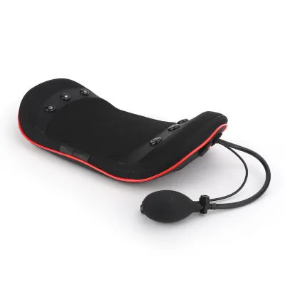 DECINIEE Electric Lumbar Traction Device Waist Massager Inflated Back Stretcher Massage Heat Sciatica Pain Relief Back Massager