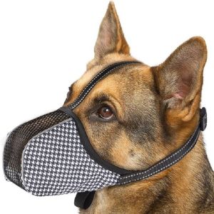 LTMGZ Adjustable Strap Mesh Dog Muzzle Anti-Bite Breathable Pet Mouth Pet Supplies Anti-eating Bulldog Muzzle Small Dogs