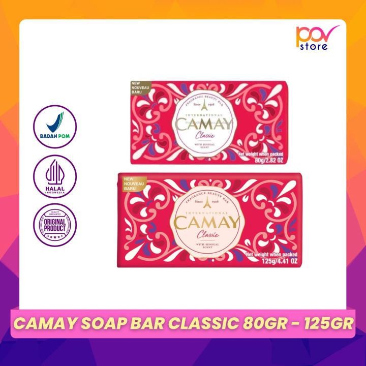Camay Soap Bar Classic 80gr - 125gr - Sabun Batang - Sabun MandiPOV Store