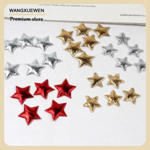 [COD] 100Pcs Stars for Christmas Party Decor Foam Fabric Stars DIY Scrapbook Cards Ornaments Embellishments Accessory