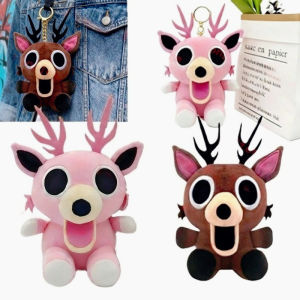 1PC NEW 99 Nights In The Forest DEER Plush Cartoon Baby Deer Keychain Plushie Doll Game Peripherals Bag Stuffed Decor Toy Fans Gift