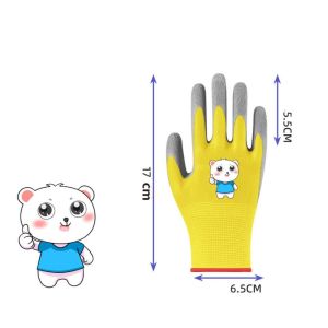 SELLYER Waterproof Kid Gardening Gloves Breathable Non-Slip Garden Work Gloves Portable Safety Children Protective Glove Home