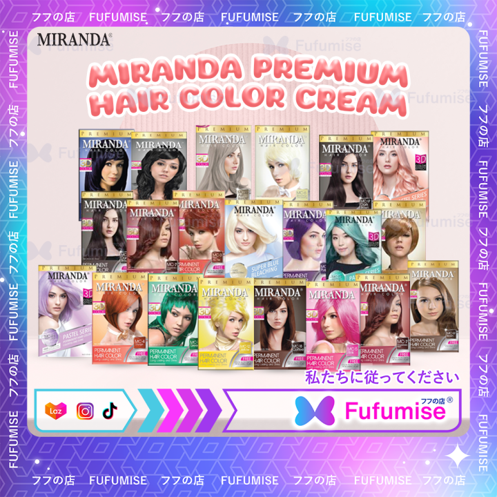 MIRANDA Premium Hair Color Cream ML Peroxide ML Semir Cat Rambut BPOM Lazada Indonesia