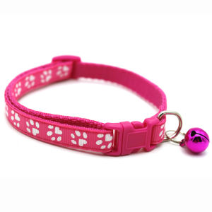 Pet paw print collar cat collar dog collar bell collar pet supplies cross-border hot-selling product direct sales from manufacturer