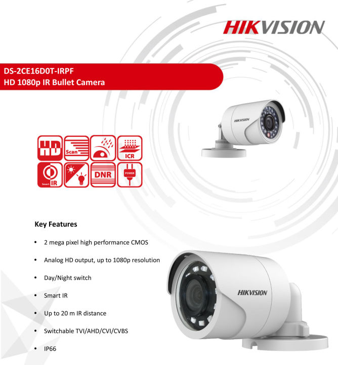 Hikvision Brand Bullet Type Waterproof Security Camera