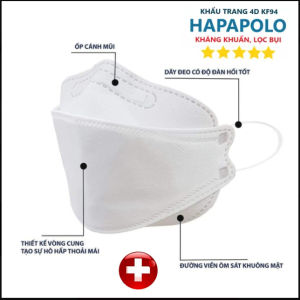 Hộp 10 chiếc Khẩu trang 4D - Khẩu trang KF94