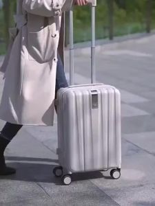 ANJIALE 20 Inch Ladies Rack Large Luggage Durable And Sturdy Mens Small Pas Travel Suitcase