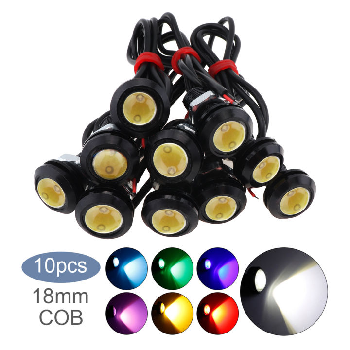 10pcs 18mm Car Eagle Eye DRL Led Daytime Running Lights LED Backup ...