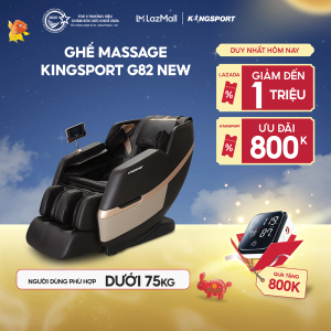 CHỈ GIAO MIỀN BẮC| Ghế massage KINGSPORT G82 New Công Nghệ Làm Ấm Warmtech Công Nghệ Massage Chân Legtech 2-in-1