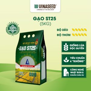Gạo ST25 5kg ngon nhất thế giới - Vinaseed