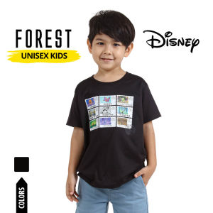 Forest x Disney 100 Year of Wonder Mickey Stamp Collections Airism Cotton Kids Family T Shirt | T shirt Budak - FWK20068