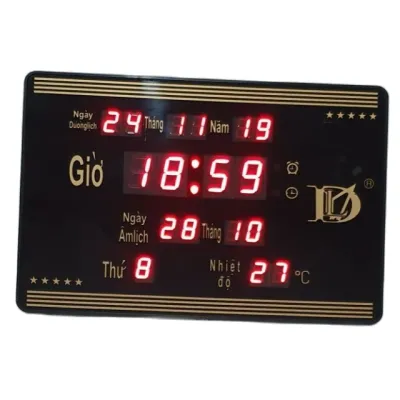 Đồng hồ lịch vạn niên LED .KT 24x16x3 cm