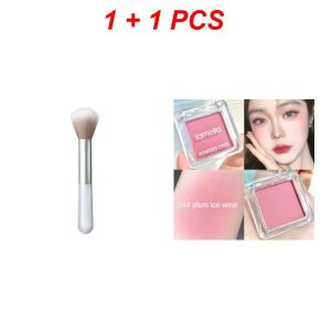 ผงเครื่องสำอางแป้งสีทาแก้ม2สีไร้ที่ติแป้งฝุ่นแป้งฝุ่นเม็ดสีสูงแบบพกพาสำหรับผู้เริ่มต้นใช้งานง่าย