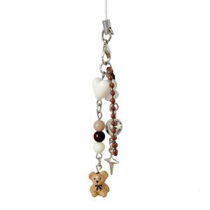 Delightful Bear Phone Accessory Sweet Bear Phone Hanging Keychain Ornament For Purse Decoration And Key Holder