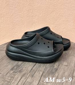 %Flash Sale% Crocs Classic Crush Slide (Buy1get free 2Jibbitzs=50฿) มี4สี รองเท้าแตะสวมผู้หญิง รองเท้าหัวโตผู้หญิง รองเท้าส้นสูงผู้หญิง รองเท้าส้นตึก เบานิ่มใส่สบาย พร้อมส่งในไทย 1-3 วันได้รับของ