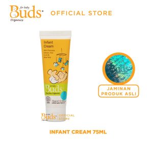Buds Organic Infant Cream 75ml / lotion atau Krim perawatan kulit Bayi dan anak Organik