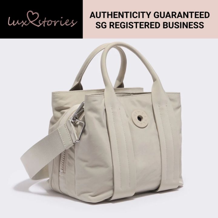 PRE-ORDER BIMBA Y LOLA M KHAKI NYLON TOTE BAG