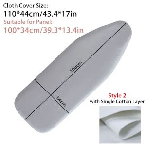 FZIPUA 1Pcs Stain Resistant Ironing Board Cover With Elastic Edge Thick Cotton Padding Iron Heat Shield Cloth Cover Ironing Cover For Ironing Table