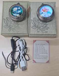 Máy Niệm Phật Pha Lê 35 Bài Có Bluetooth