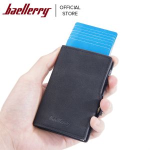 Baellerry RFID Card Wallet Aluminum Material Money Clip Pop Up Card Holder Wallet For Men