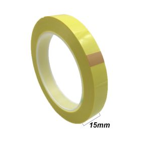 15mm Width Insulating Mylar Tape Wrap for Transformer Motor Coil Conductor 50Meters/Roll Yellow 1PCS