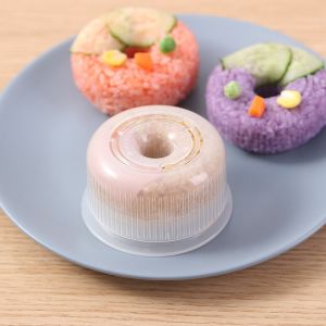 💥🎁Free Gift🎁💥Donut Shape Onigiri Form Plastic Non-Stick Sushi Maker Set DIY Easy Rice Ball Press Mold Seaweed Making Kit Kitchen Accessories