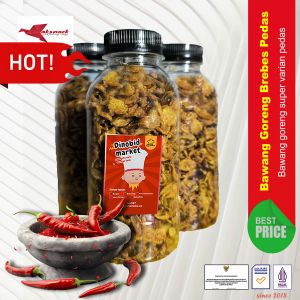 Bawang Goreng pedas Brebes Gurih Crispy Premium Kemasan Botol Segel Higenis