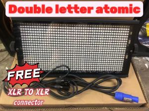 Atomic Strobe Light Double letter with XLR connector 1000watts 120 segments three color strobe lamp DMX control/Auto/Sound Atomic Stormy Strobe