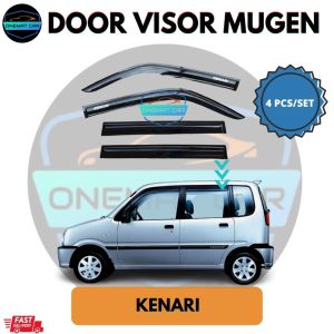 DOOR VISOR MUGEN for  PERODUA ALZA/AXIA/VIVA/ARUZ/KENARI/KANCIL/KELISA/MYVI/BEZZA/ATIVA/KEMBARA (4PIECES/SET)