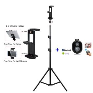 Adjustable Tripod Floor Stand Tablet Holder Stand for 4-11 Inches Tablet Smartphones Mount Lazy Holder Bracket for Tablet Big Mobile phone Cellphone