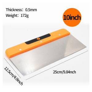 6/8/10 Inches Wall Scraper Putty Knife Stainless Steel Skimcoat Spatula Decorating Hand Tools