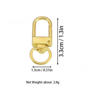 DIY Keychain Pendants Rotating Hooks Buckle Rings Woolen Doll Accessories Gift Making Materials