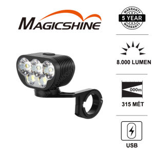 Đèn pin xe đạp MAGICSHINE MONTEER 8000s v2.0 độ sáng 8000 lumen chiếu xa 315m pin rời 7.2V 10000mAh sạc USB C hỗ trợ công tắc remote