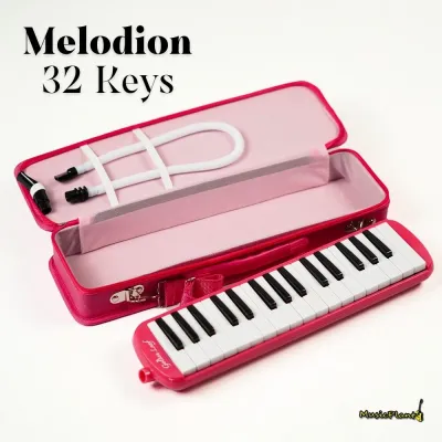 เมโลเดียน Melodion 32 คีย์ พร้อมกล่องแข็งลายการ์ตูน มี 2 สี สีชมพู และ สีฟ้า