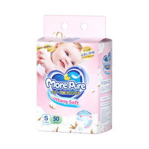 More Pure ผ้าอ้อมเด็กแบบใช้แล้วทิ้ง 50 ชิ้นกางเกงผ้าอ้อมสําหรับผ้าอ้อมเด็ก Baby Diaper Pants