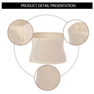 Invisible Waist Brace Breathable Hollowed Out Abdominal Support Girdle for Recovery and Long Sitting Comfort