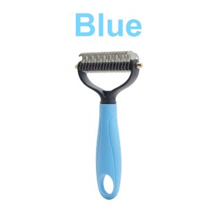 Pet Hair Knot Brush Comb Pet Comb Double Untie Knot Rake Pet Dog Cat Brush Hair Grooming Tool