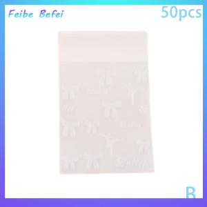 [Feibe Befei] ซองโฟโต้การ์ดใสมีกาวในตัว50ชิ้น แพ็คถุงใส่บัตรไอดอลแบบมีกาวในตัวถุงบรรจุภาพถุงปิดผนึกตัวป้องกันการ์ดขนาดเล็ก