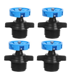 4PCS Garden Small Drip Irrigation System Rotatable Irrigation Dripper 6 Holes Atomizing Sprinkler Balcony Yard Watering Nozzle