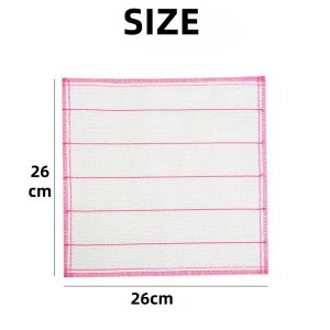 3PCS Dishwashing Cloth Oil Free and Easy To Clean Cloth Household Cleaning Cloth Absorbent Dishcloth Thickened Kitchen Cleaning Cloth Wipe Table Rag 26CM*26CM