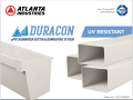 ATLANTA DURACON PVC GUTTER , DOWNSPOUT AND fittings 2.5x4 and 3x4. 