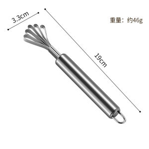 【 In Stock 】Stainless Steel Coconut Grater Coconut Meat Scooping Tool Multi-functional Fish Scale Grater Kitchen Gadget Penghiris Daging Kelapa椰子取肉器