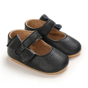 Black Baby Shoes Walking Toddler Shoes Soft Sole Newborn Birthday Infant Kids girl Princess shoes